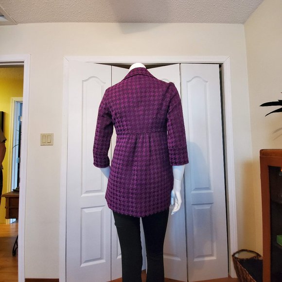 Mac & Jac Women Size S Double Breasted Coat Flare - Picture 4 of 8